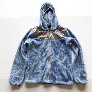 The North Face Jacket Girls Large Oso Full Zip Fleece Hoodie Blue Gray